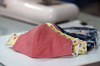 Homemade cloth face covering for COVID-19